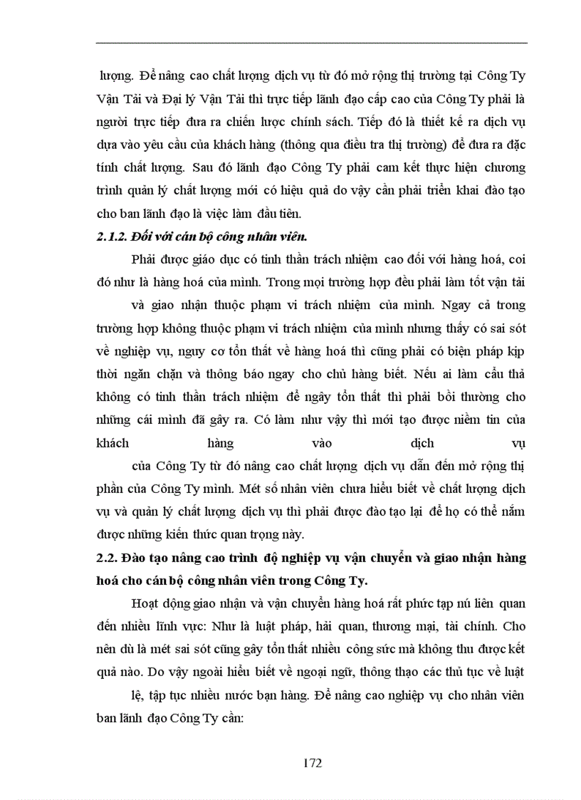 image for page Một số giải pháp nâng cao chất lượng hoạt động dịch vụ vận tải nhằm mở rộng thị trường tại Công Ty Vận Tải và đại lý vận tải