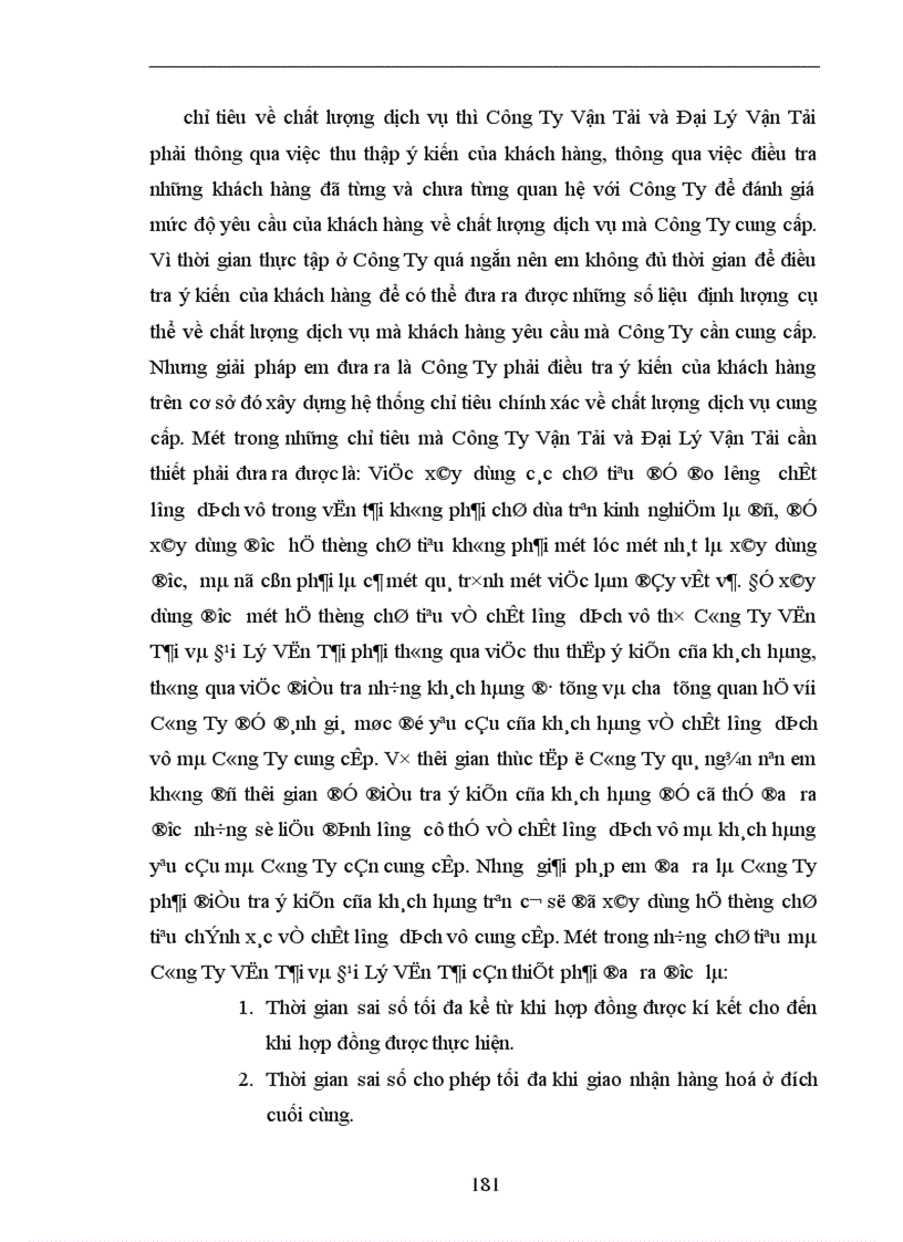 image for page Một số giải pháp nâng cao chất lượng hoạt động dịch vụ vận tải nhằm mở rộng thị trường tại Công Ty Vận Tải và đại lý vận tải