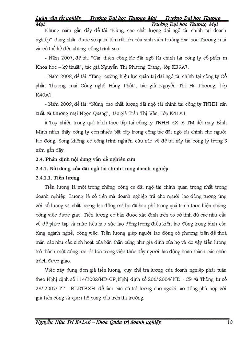 image for page Nâng cao chất lượng đãi ngộ tài chính tại công ty TNHH sản xuất và thương mại dệt may Bình Minh