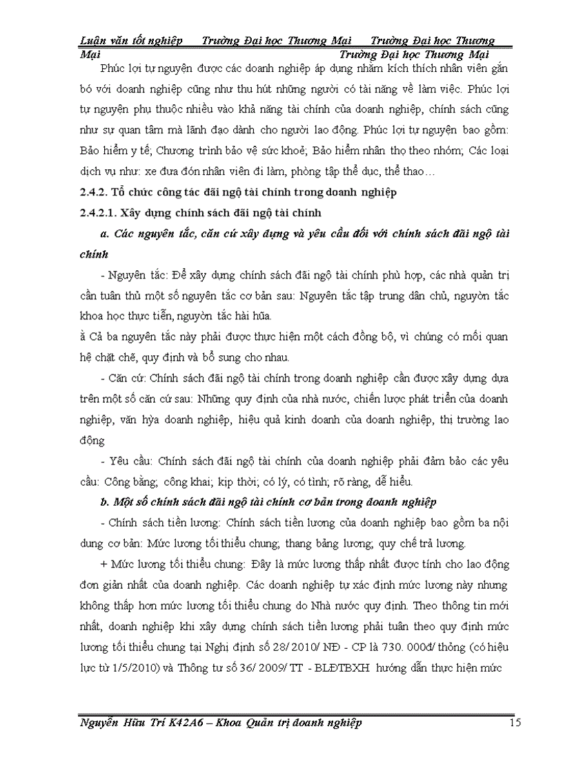 image for page Nâng cao chất lượng đãi ngộ tài chính tại công ty TNHH sản xuất và thương mại dệt may Bình Minh