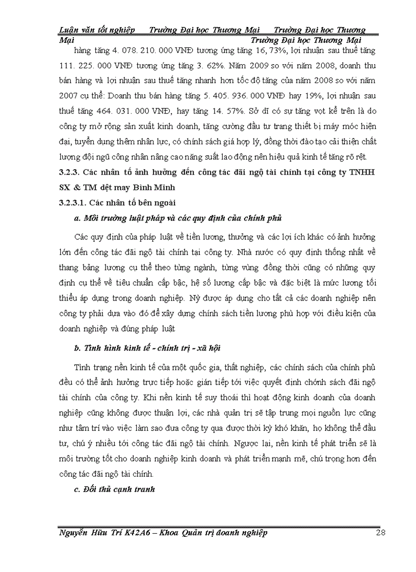 image for page Nâng cao chất lượng đãi ngộ tài chính tại công ty TNHH sản xuất và thương mại dệt may Bình Minh