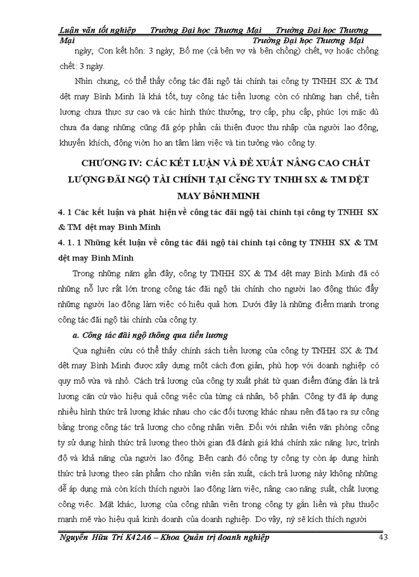 image for page Nâng cao chất lượng đãi ngộ tài chính tại công ty TNHH sản xuất và thương mại dệt may Bình Minh