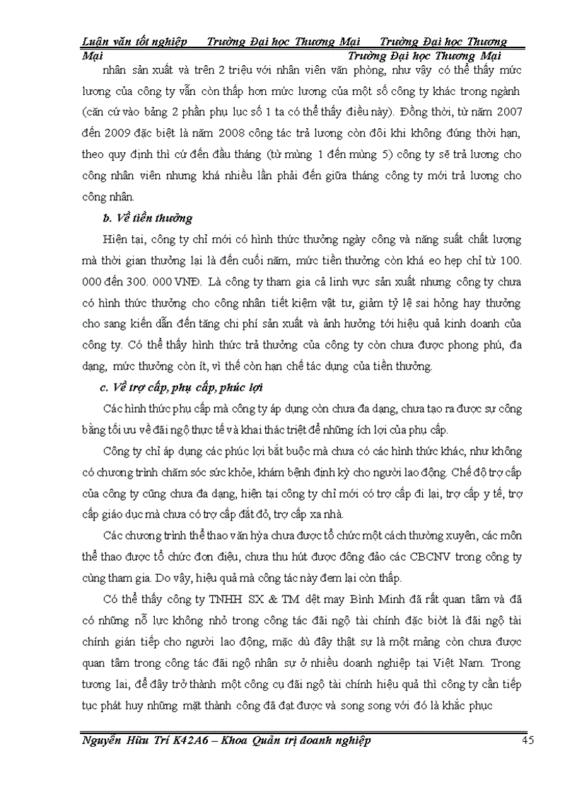 image for page Nâng cao chất lượng đãi ngộ tài chính tại công ty TNHH sản xuất và thương mại dệt may Bình Minh