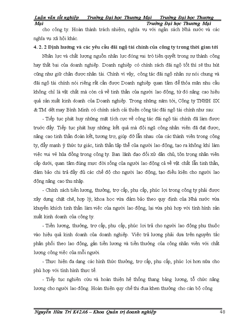 image for page Nâng cao chất lượng đãi ngộ tài chính tại công ty TNHH sản xuất và thương mại dệt may Bình Minh