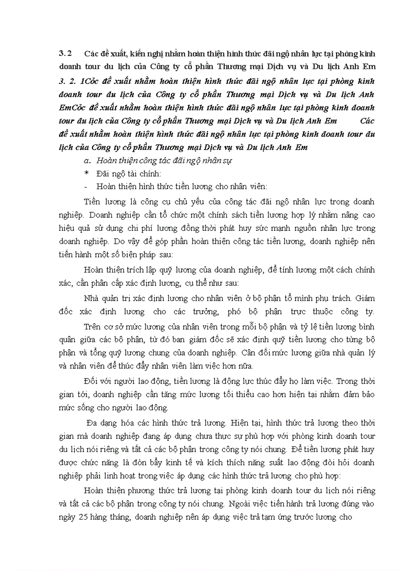 image for page Hoàn thiện hình thức đãi ngộ nhân lực tại phòng kinh doanh tour du lịch của Công ty Cổ phần Thương mại Dịch vụ và Du lịch Anh Em