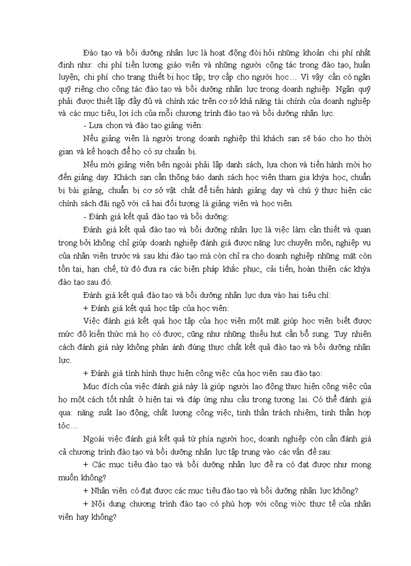 image for page Hoàn thiện chương trình đào tạo và bồi dưỡng nhân lực tại khách sạn Khăn Quàng Đỏ Hà Nội