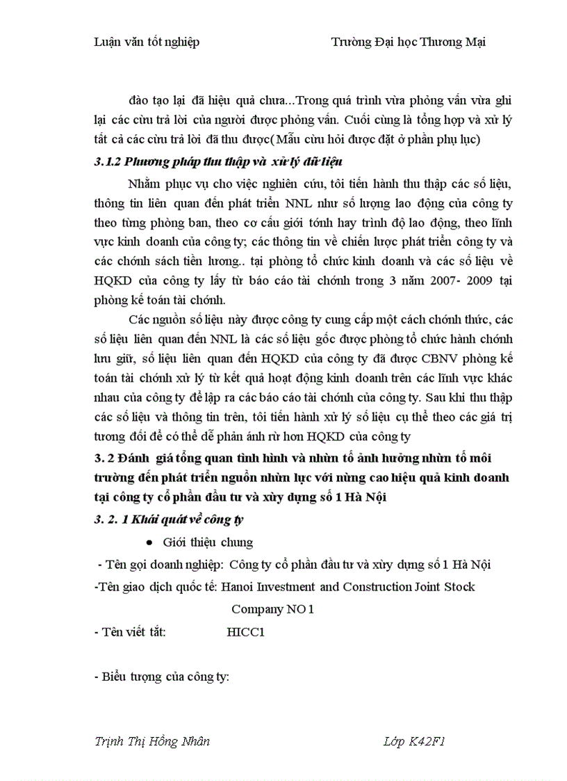 image for page Một số giải pháp phát triển nguồn nhân lực với nâng cao hiệu quả kinh doanh tại Công ty cổ phần đầu tư và xây dựng số 1 Hà Nội