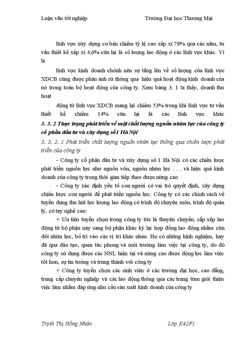 image for page Một số giải pháp phát triển nguồn nhân lực với nâng cao hiệu quả kinh doanh tại Công ty cổ phần đầu tư và xây dựng số 1 Hà Nội