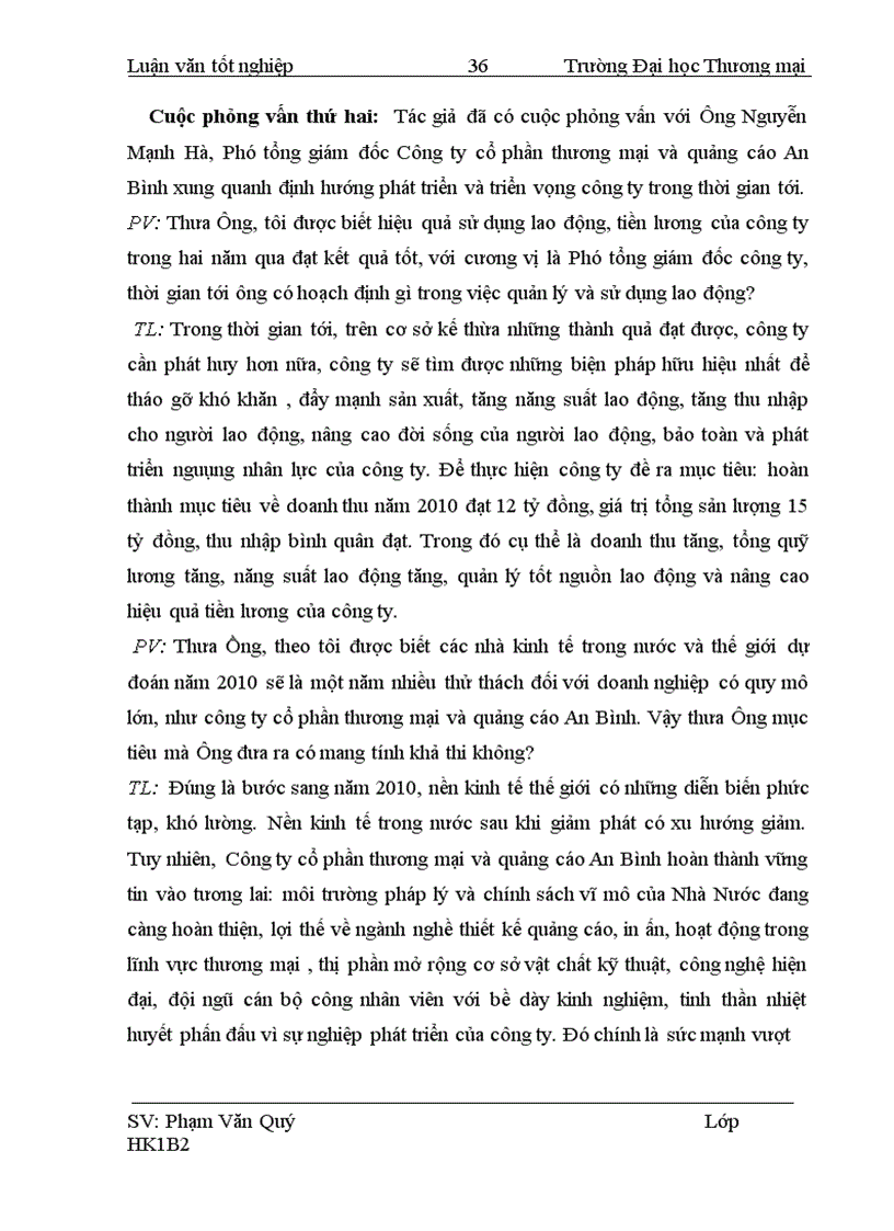 image for page Phân tích lao động, tiền lương tại Công ty cổ phần thương mại và quảng cáo An Bình