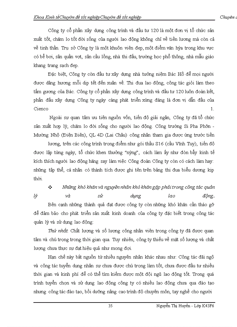 image for page Một số giải pháp nâng cao hiệu quả sử dụng lao động tại các công ty xây dựng ( Lấy ví dụ minh họa tại công ty cổ phần xây dựng công trình và đầu tư 120)