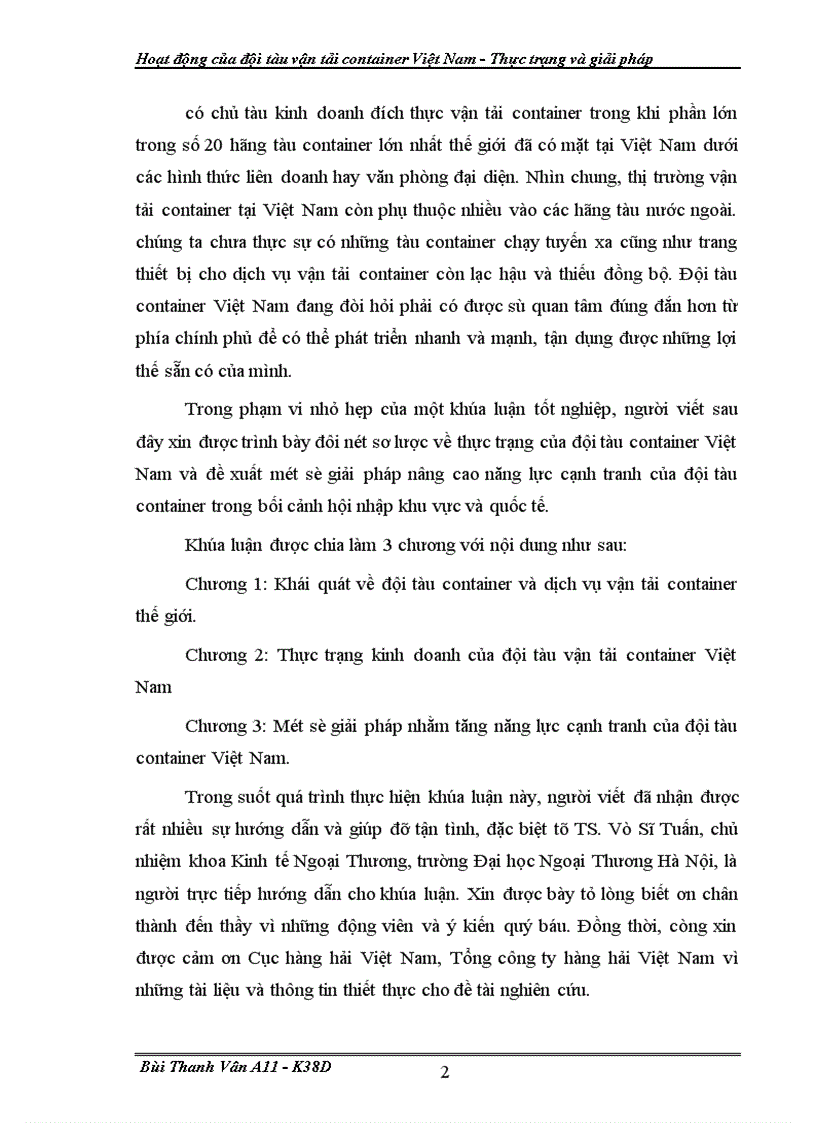 image for page Hoat dong cua doi tau van tai container VN