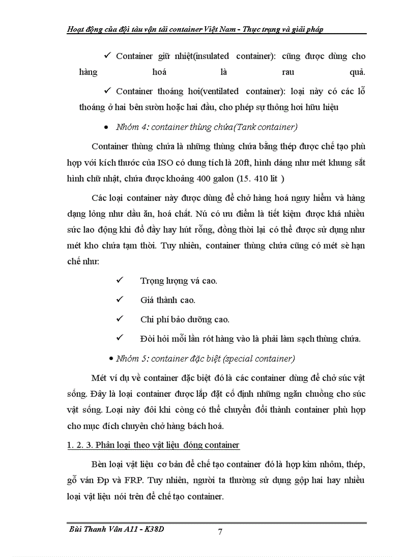 image for page Hoat dong cua doi tau van tai container VN