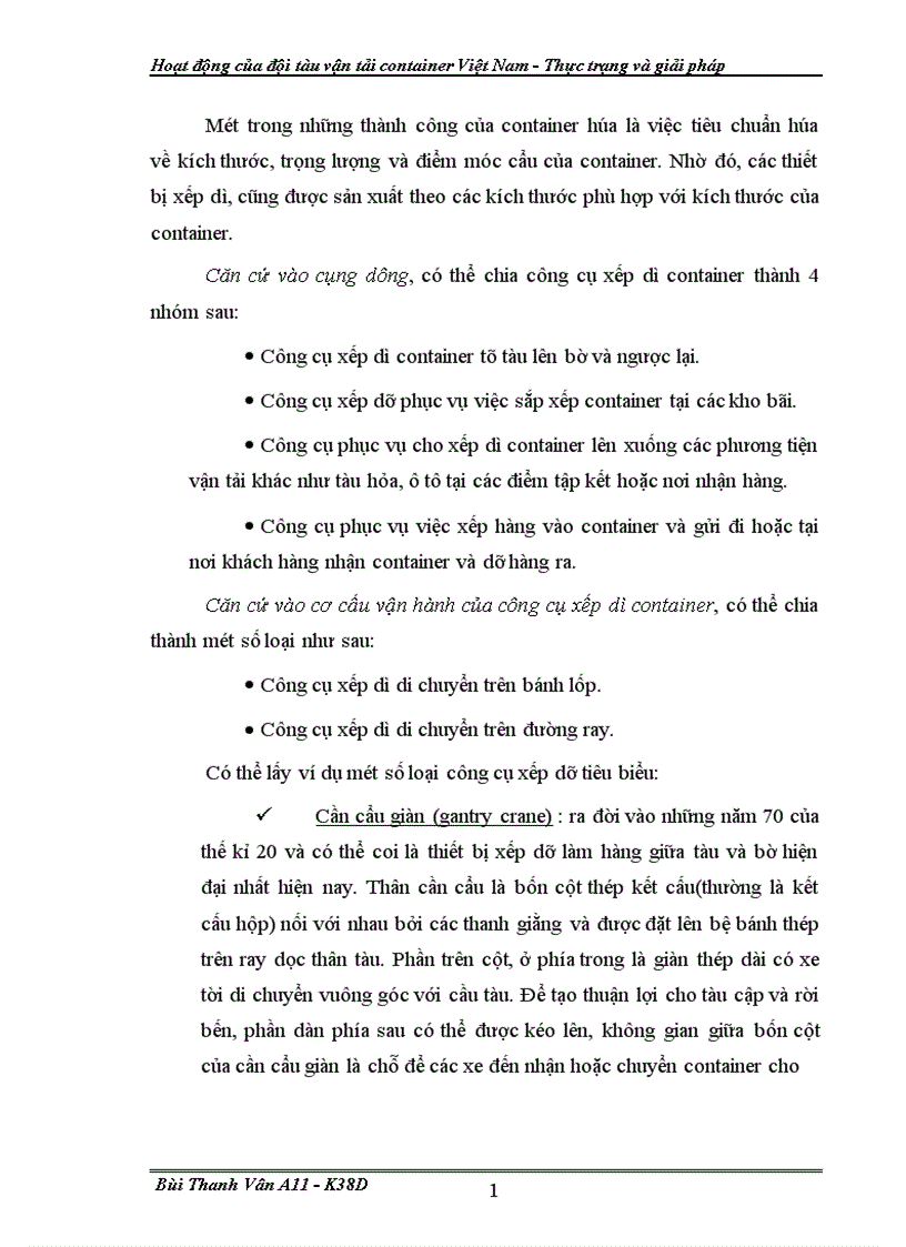 image for page Hoat dong cua doi tau van tai container VN