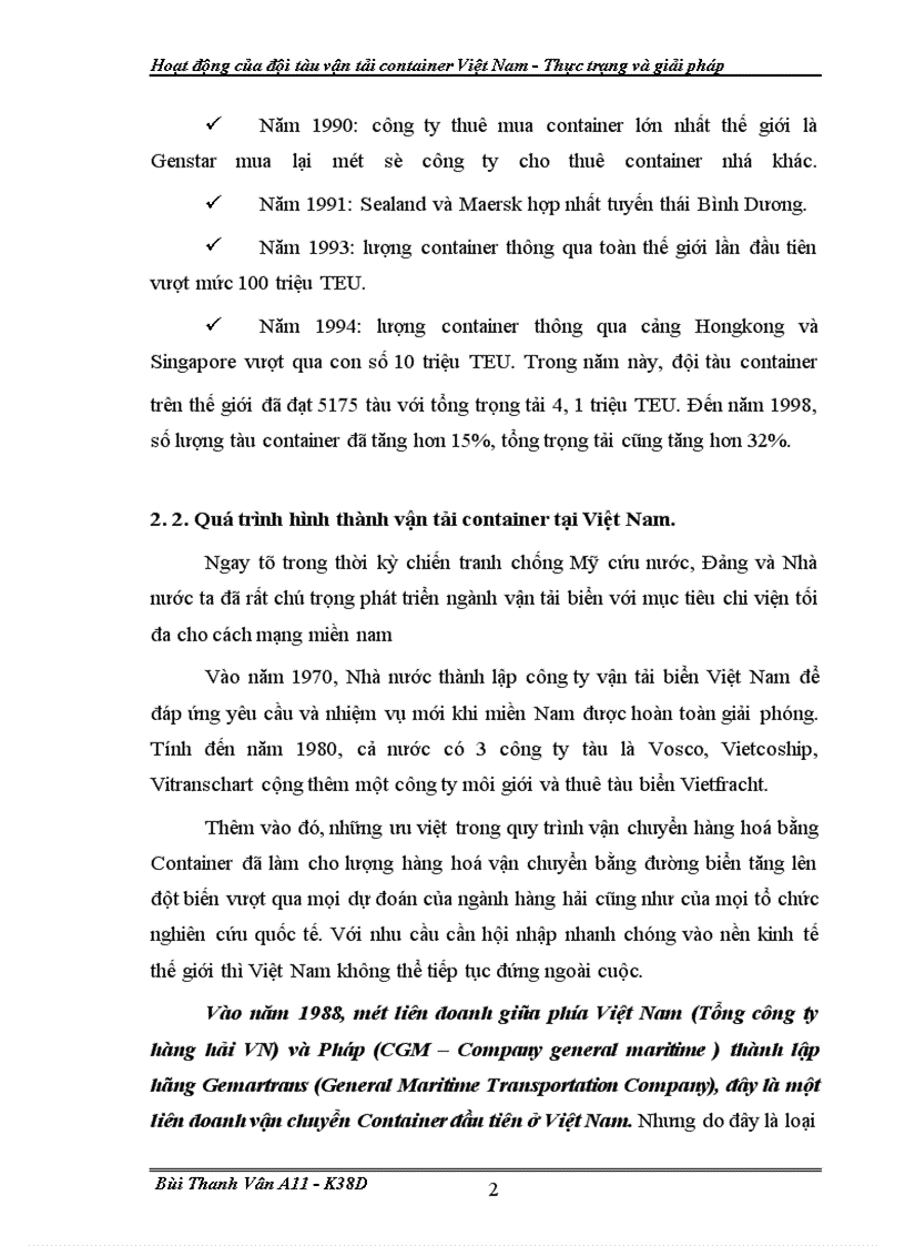 image for page Hoat dong cua doi tau van tai container VN