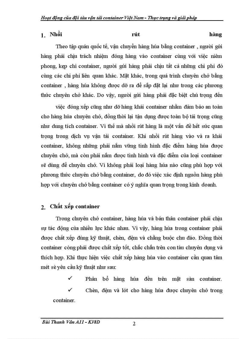 image for page Hoat dong cua doi tau van tai container VN