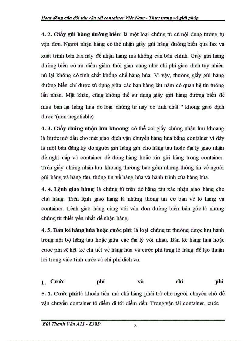 image for page Hoat dong cua doi tau van tai container VN