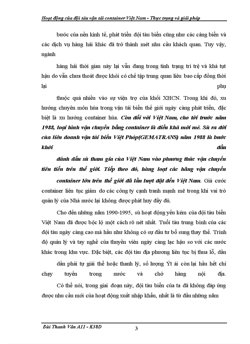 image for page Hoat dong cua doi tau van tai container VN