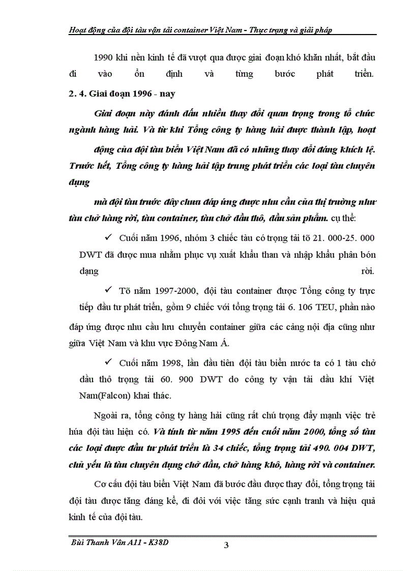 image for page Hoat dong cua doi tau van tai container VN