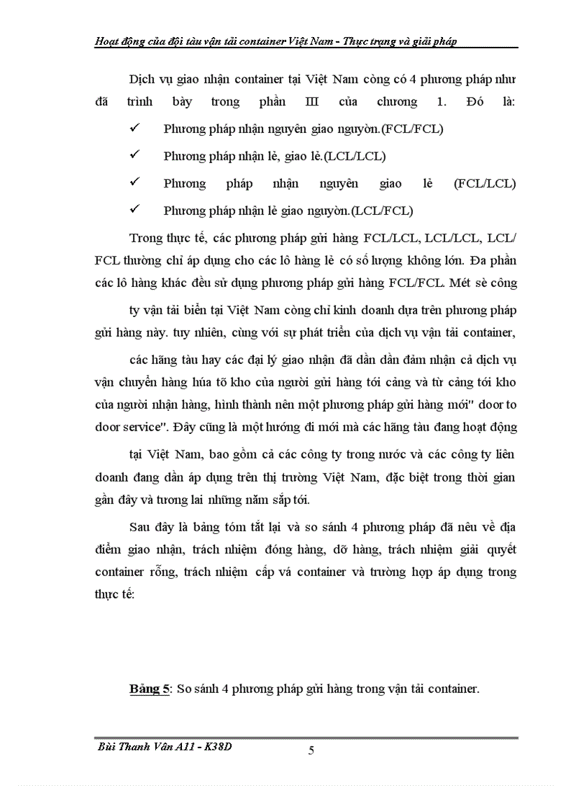 image for page Hoat dong cua doi tau van tai container VN