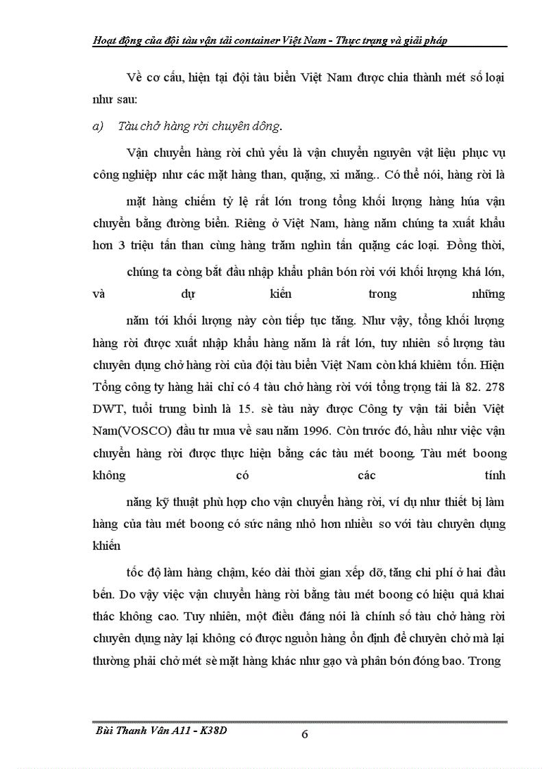 image for page Hoat dong cua doi tau van tai container VN