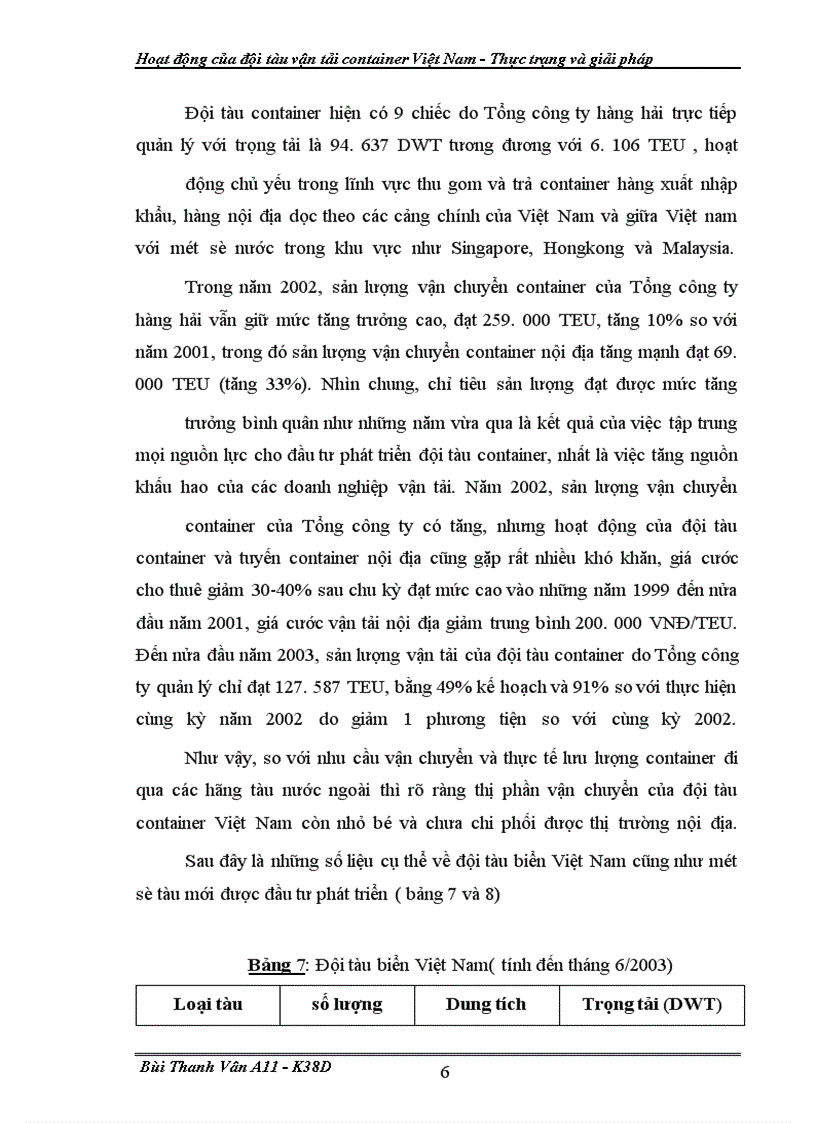 image for page Hoat dong cua doi tau van tai container VN