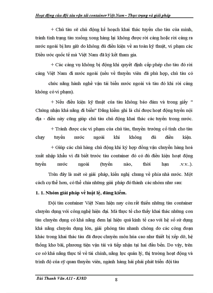 image for page Hoat dong cua doi tau van tai container VN