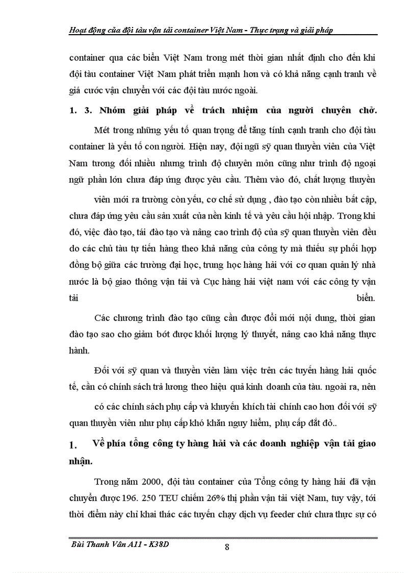 image for page Hoat dong cua doi tau van tai container VN