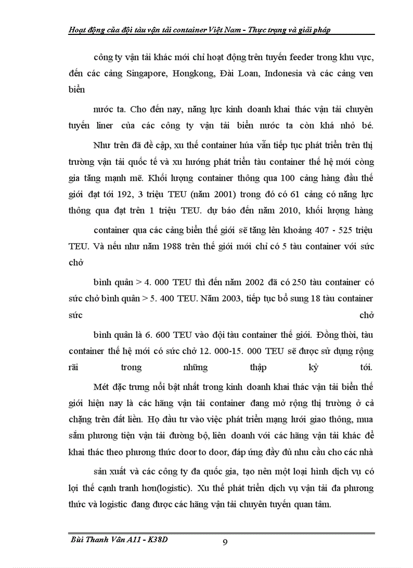 image for page Hoat dong cua doi tau van tai container VN