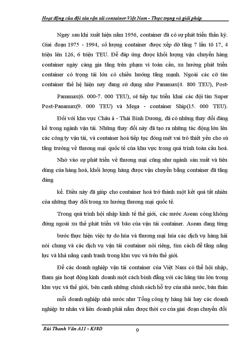 image for page Hoat dong cua doi tau van tai container VN
