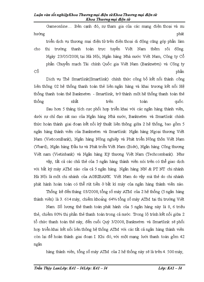 image for page Phát triển các phương thức thanh toán điện tử tại ngân hàng NN&PT NT chi nhánh Hà Nội