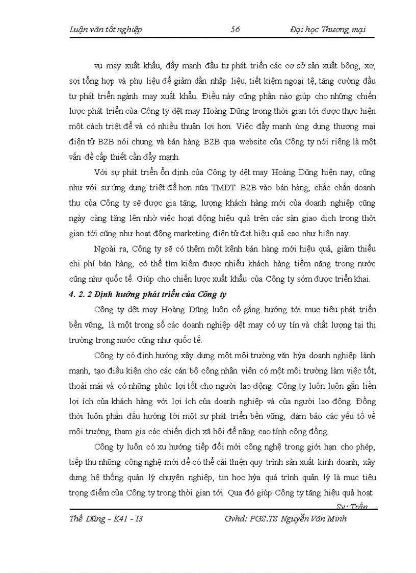 image for page Hoàn thiện mô hình bán hàng B2B qua Website của Công ty Dệt may Hoàng Dũng – www.detmayhoangdung.com.vn