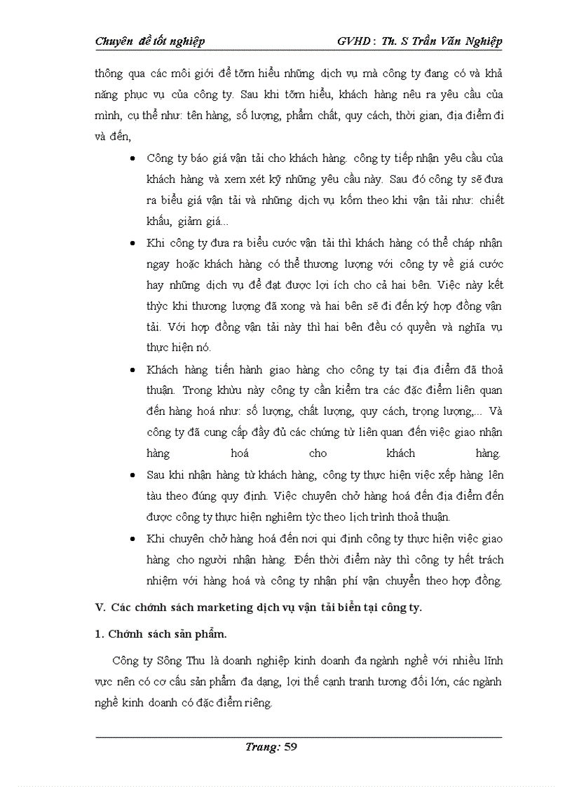 image for page :” Một số giải pháp hoàn thiện dịch vụ vận tải biển tại công ty Sông Thu