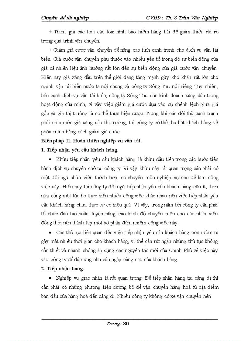 image for page :” Một số giải pháp hoàn thiện dịch vụ vận tải biển tại công ty Sông Thu