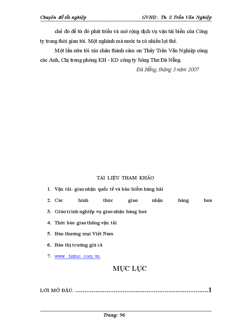 image for page :” Một số giải pháp hoàn thiện dịch vụ vận tải biển tại công ty Sông Thu