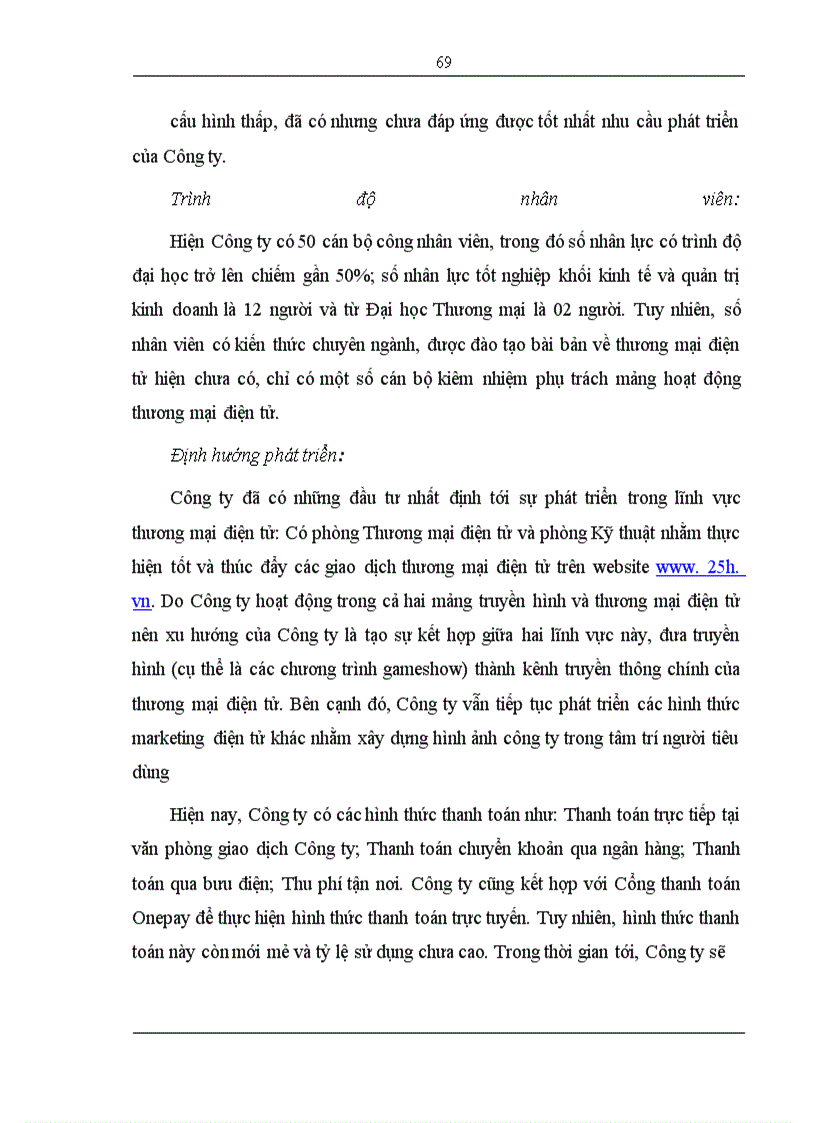 image for page Phát triển mô hình bán lẻ điện tử “phố internet” trên website 25h.vn