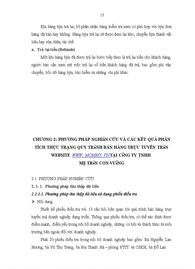 image for page Hoàn thiện quy trình bán hàng trực tuyến trên website của công ty TNHH Mẹ Tròn Con Vuông