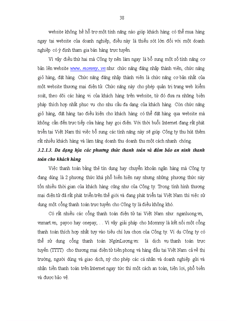 image for page Hoàn thiện quy trình bán hàng trực tuyến trên website của công ty TNHH Mẹ Tròn Con Vuông