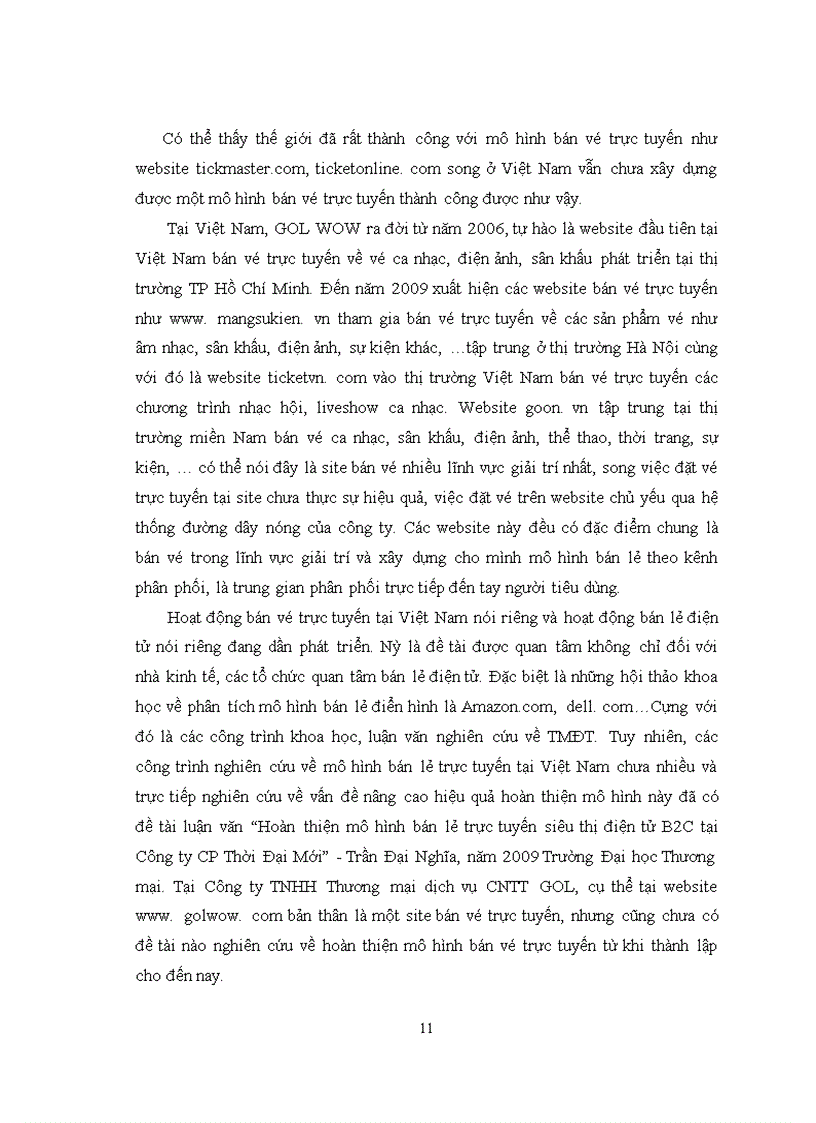 image for page Hoàn thiện mô hình bán vé trực tuyến tại website www.golwow.com