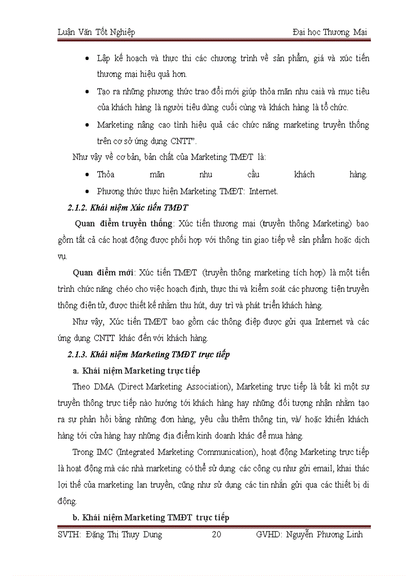 image for page Giải pháp phát triển chương trình marketing TMĐT trực tiếp của Công ty cổ phần phát triển giải pháp công nghệ TADA