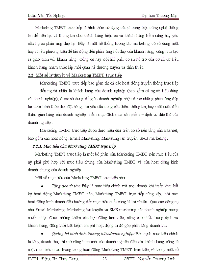 image for page Giải pháp phát triển chương trình marketing TMĐT trực tiếp của Công ty cổ phần phát triển giải pháp công nghệ TADA