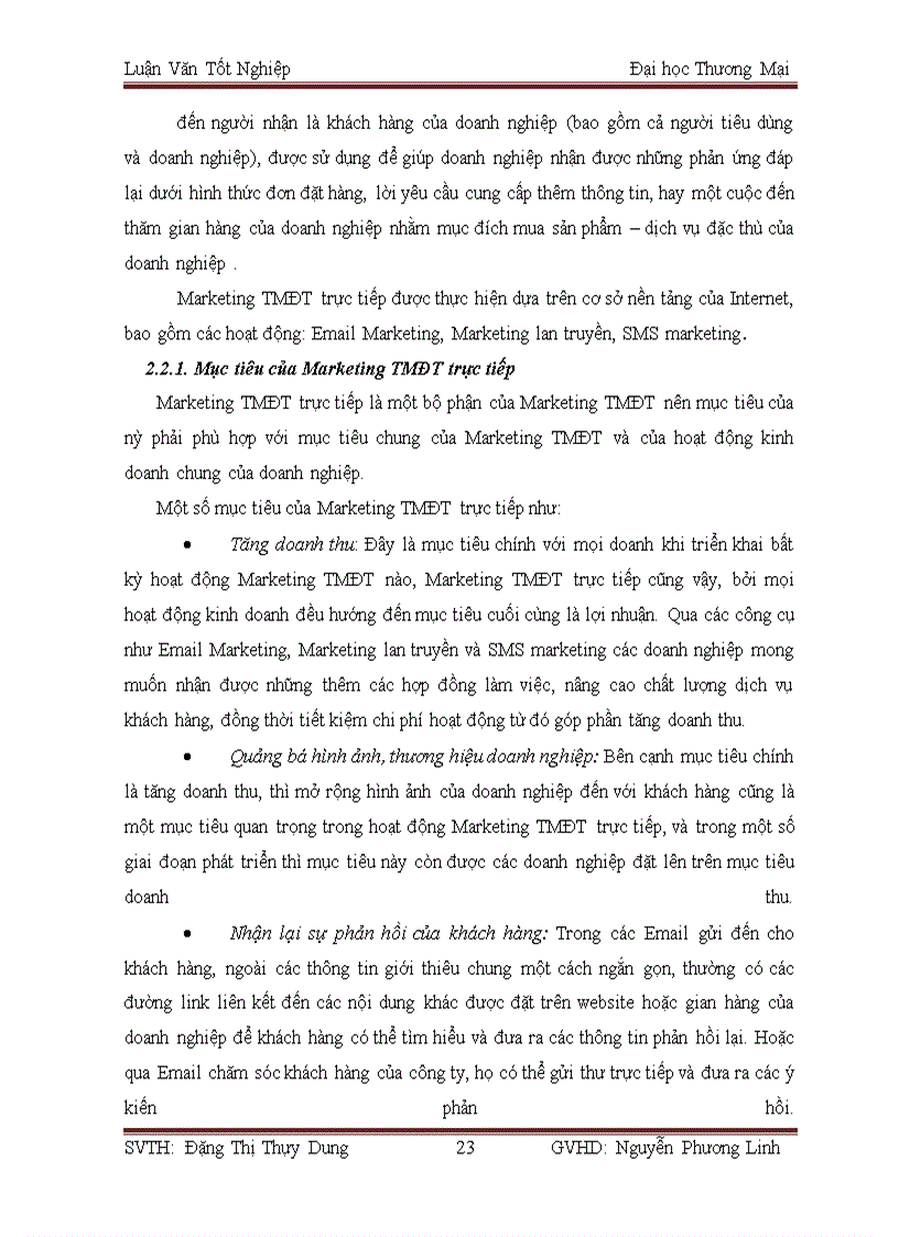 image for page Giải pháp phát triển chương trình marketing TMĐT trực tiếp của Công ty cổ phần phát triển giải pháp công nghệ TADA