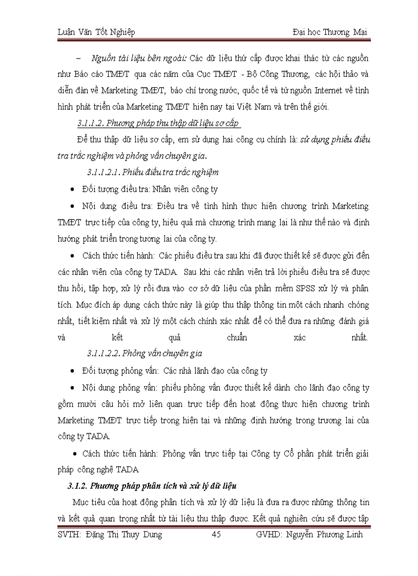 image for page Giải pháp phát triển chương trình marketing TMĐT trực tiếp của Công ty cổ phần phát triển giải pháp công nghệ TADA