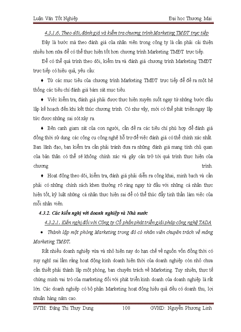 image for page Giải pháp phát triển chương trình marketing TMĐT trực tiếp của Công ty cổ phần phát triển giải pháp công nghệ TADA