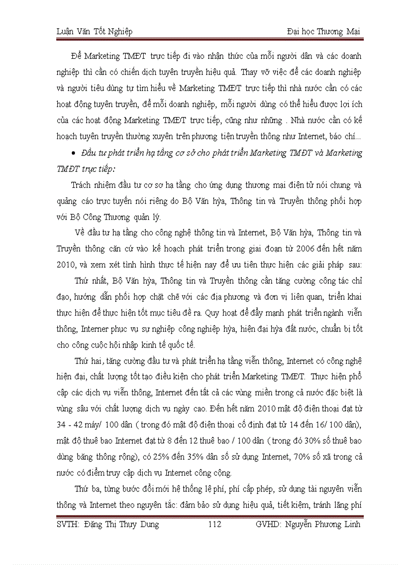 image for page Giải pháp phát triển chương trình marketing TMĐT trực tiếp của Công ty cổ phần phát triển giải pháp công nghệ TADA