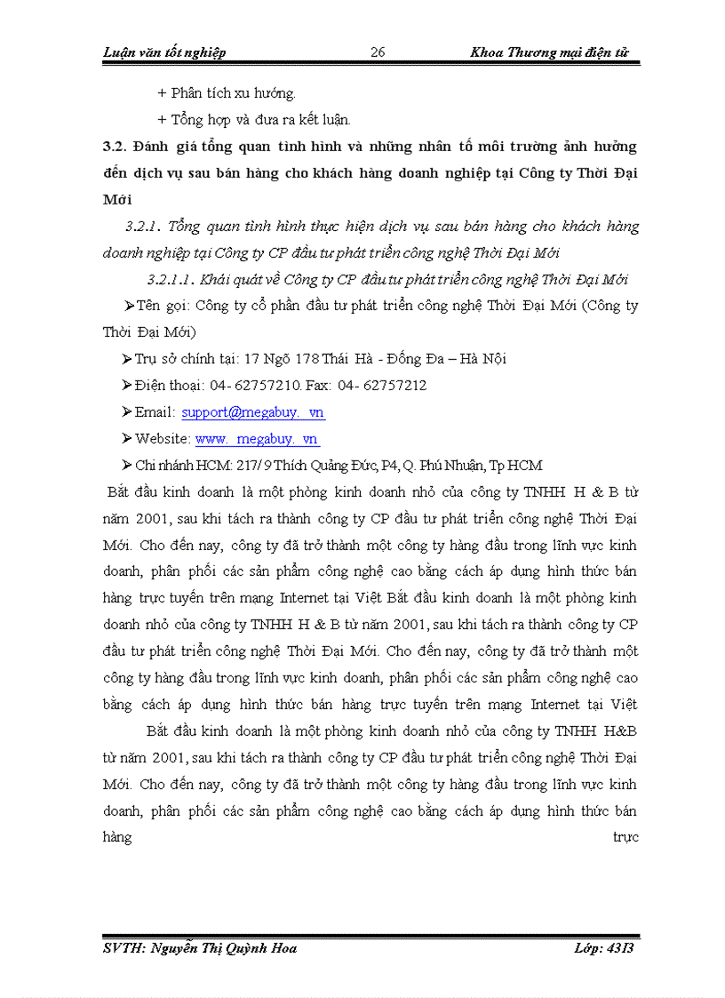 image for page Hoàn thiện dịch vụ sau bán cho khách hàng doanh nghiệp tại Công ty CP đầu tư phát triển công nghệ Thời Đại Mới