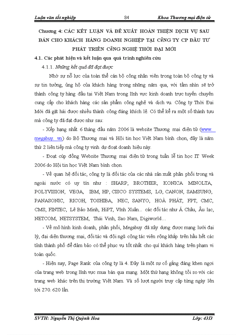 image for page Hoàn thiện dịch vụ sau bán cho khách hàng doanh nghiệp tại Công ty CP đầu tư phát triển công nghệ Thời Đại Mới