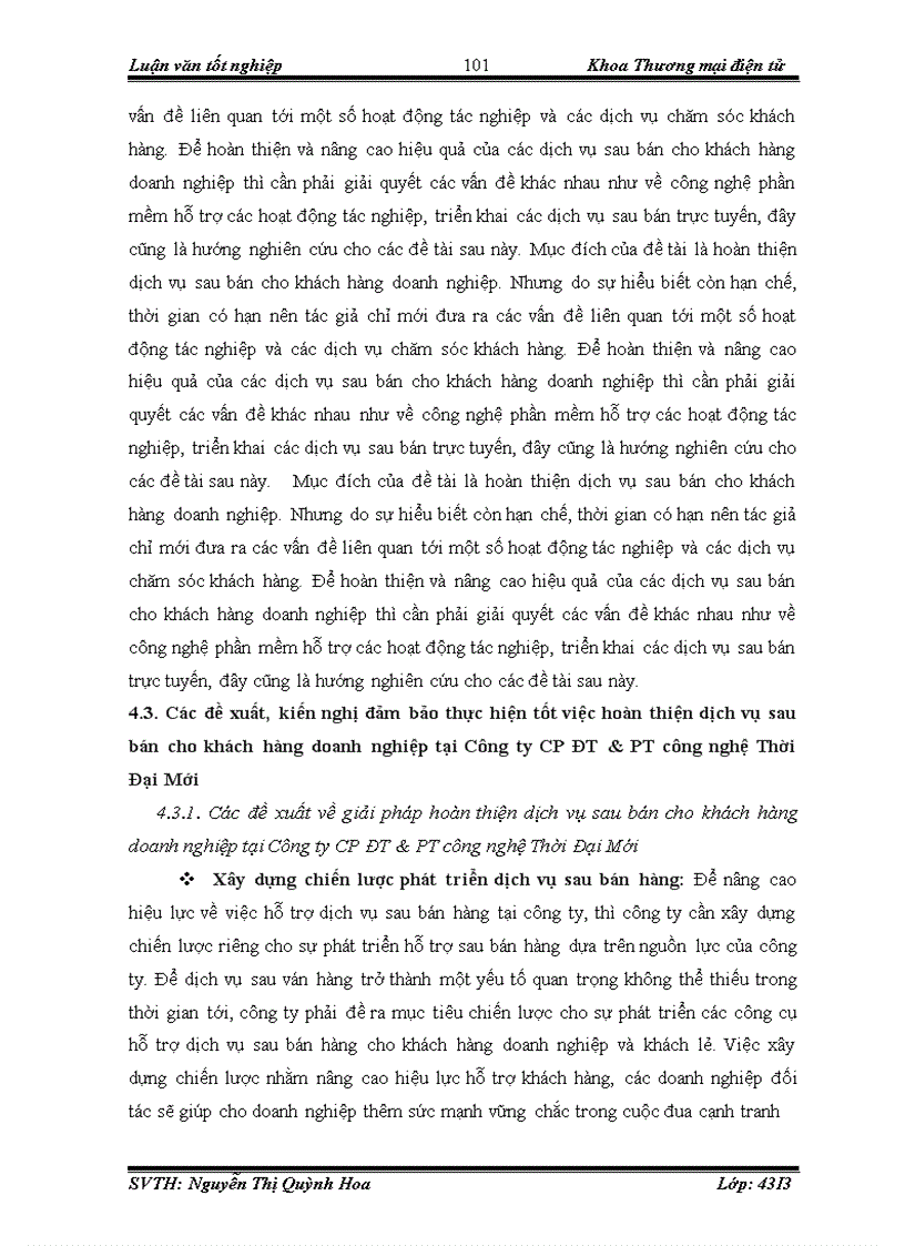 image for page Hoàn thiện dịch vụ sau bán cho khách hàng doanh nghiệp tại Công ty CP đầu tư phát triển công nghệ Thời Đại Mới