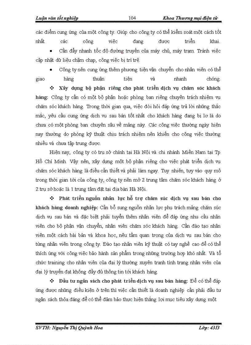 image for page Hoàn thiện dịch vụ sau bán cho khách hàng doanh nghiệp tại Công ty CP đầu tư phát triển công nghệ Thời Đại Mới