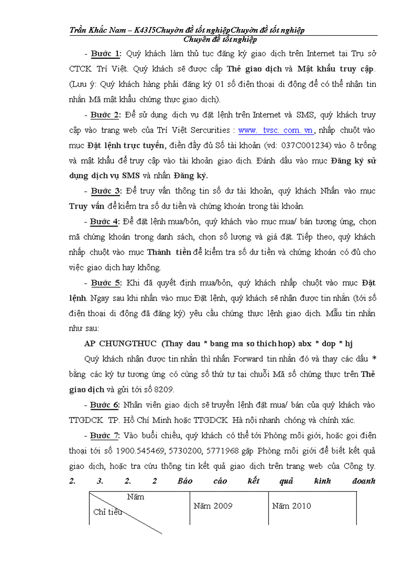 image for page Hoàn thiện quy trình giao dịch trực tuyến tại website http://www.tvsc.vn/ của Công ty Cổ phần Chứng khoán Trí Việt