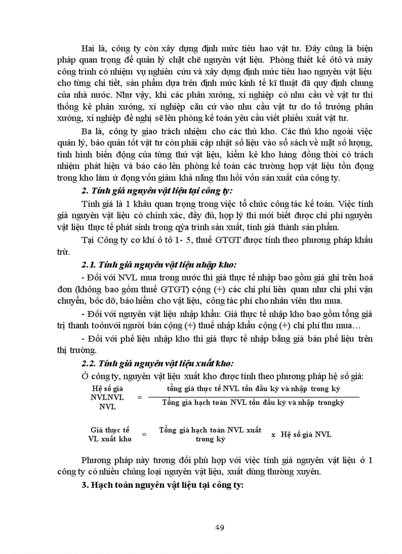image for page Hoàn thiện công tác hạch toán nguyên vật liệu với việc tăng cường hiệu quả sử dụng nguyên vật liệu tại Công ty cơ khí ô tô 1-5